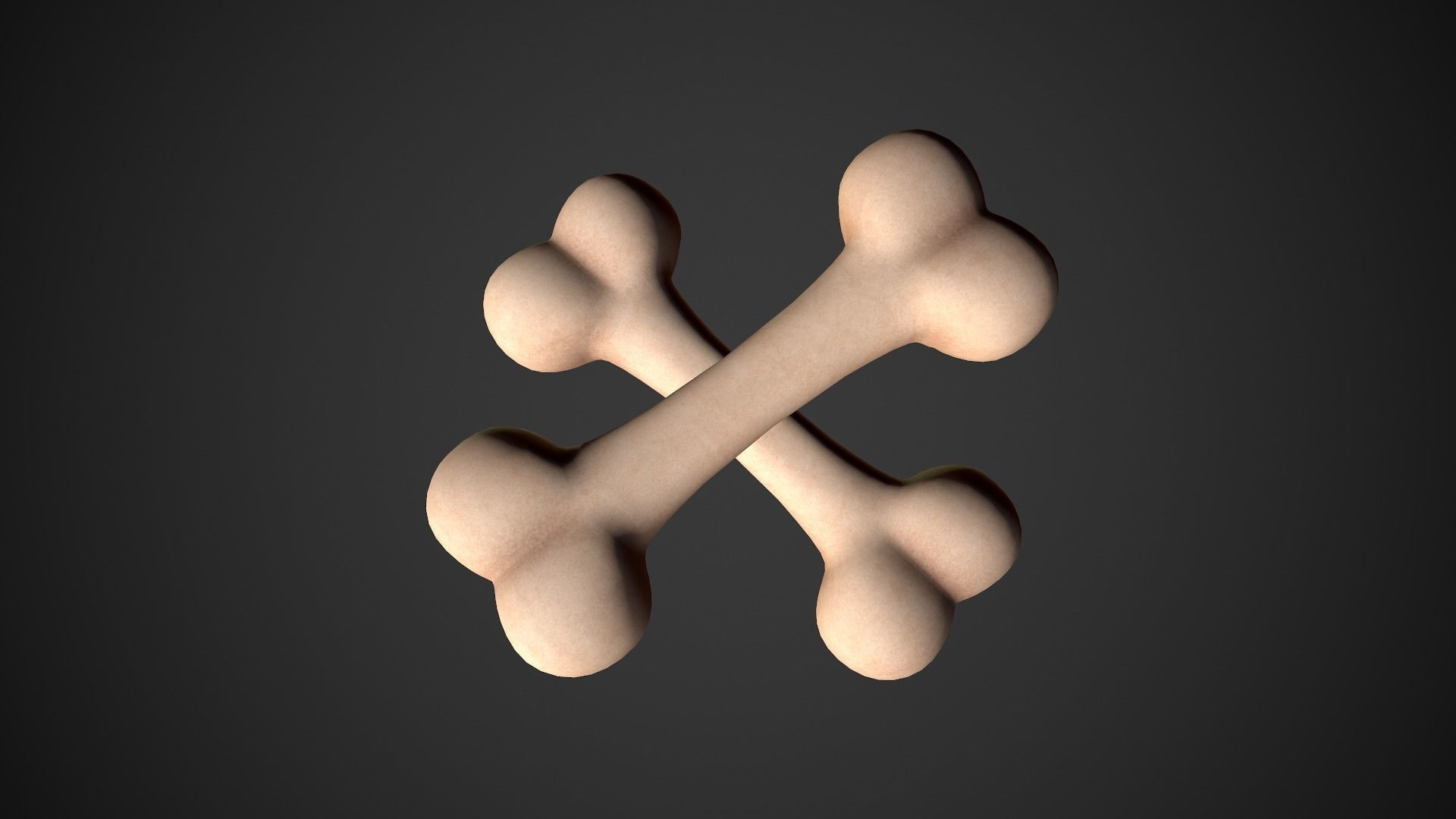 Bone Toon Low-poly 3D model_3