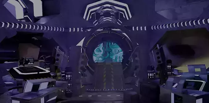 Sci Fi time travel portal Free 3D model