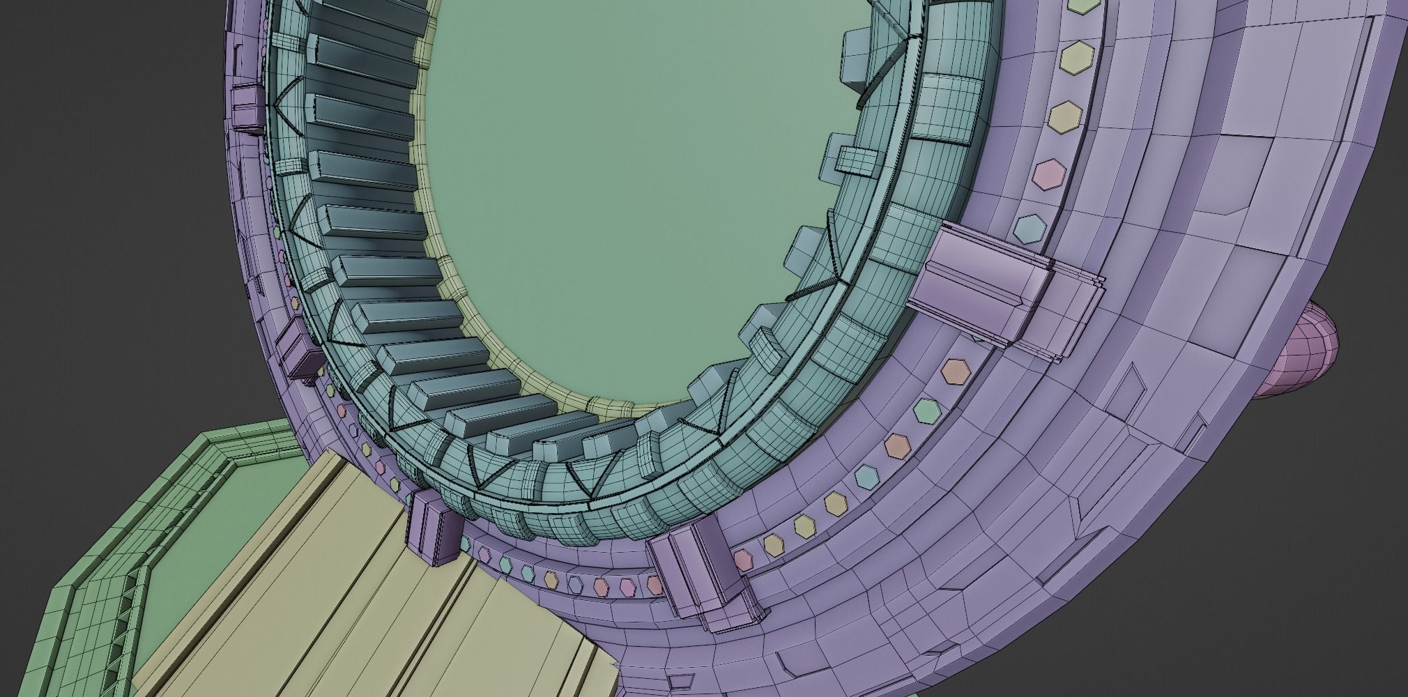 Sci Fi time travel portal Free 3D model_13