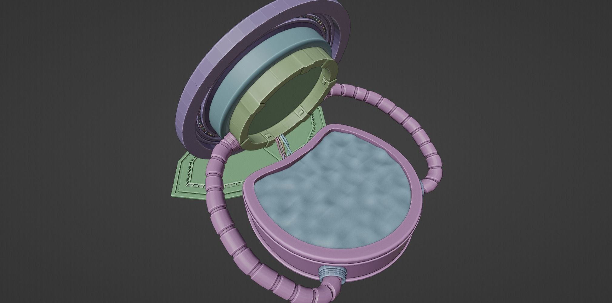 Sci Fi time travel portal Free 3D model_11