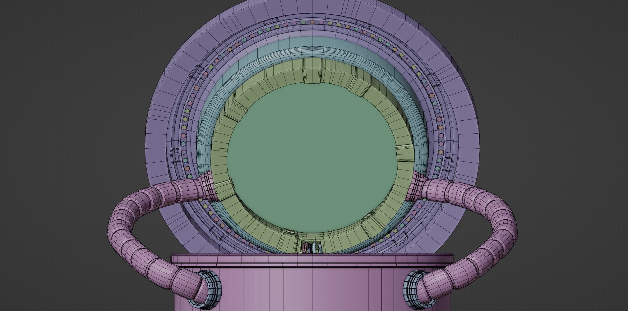 Sci Fi time travel portal Free 3D model_19