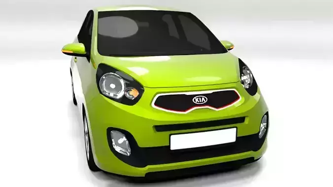KIA PICANTO 5 DOOR LOWPOLY Low-poly 3D model