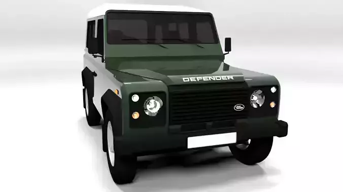 LAND ROVER DEFENDER 90 1999 LOWPOLY