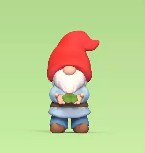 Gnome Giving Clover