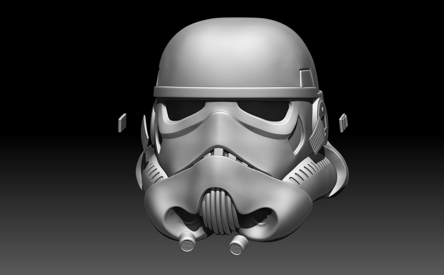 Stormtrooper helmet life size scale from Rouge one 3D print model_9