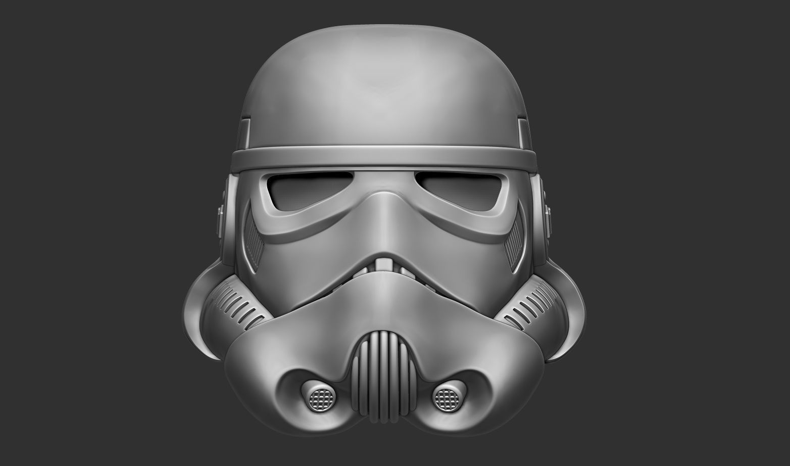 Stormtrooper helmet life size scale from Rouge one 3D print model_8