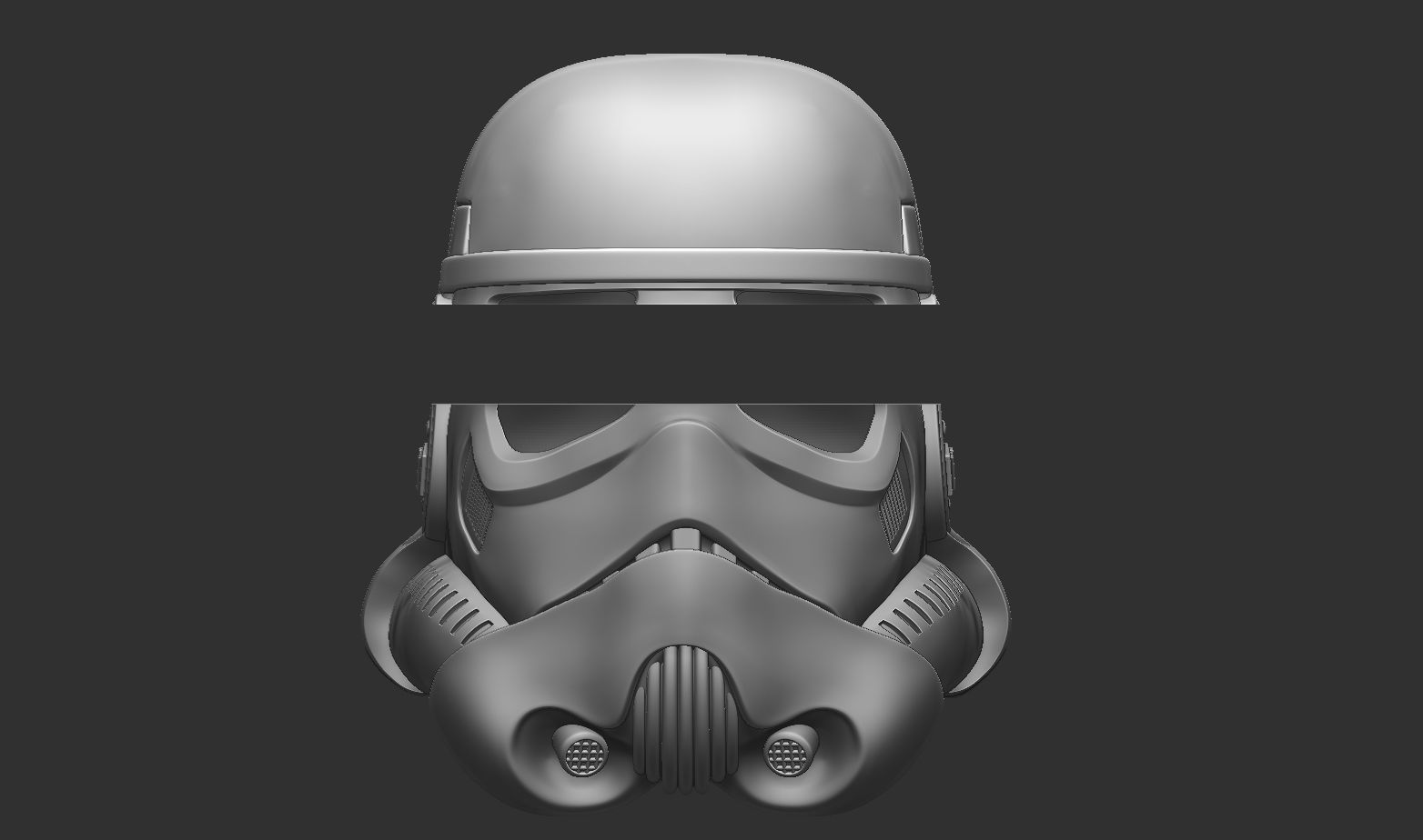 Stormtrooper helmet life size scale from Rouge one 3D print model_17
