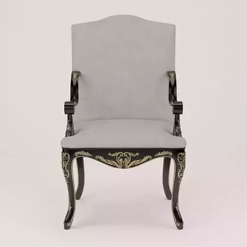 White Upholstered Armchair