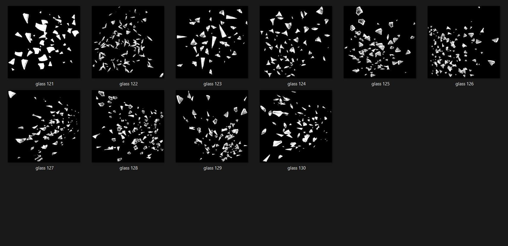 Broken Glass 2100 Alpha Patterns 2K Size Full Pack Texture_4