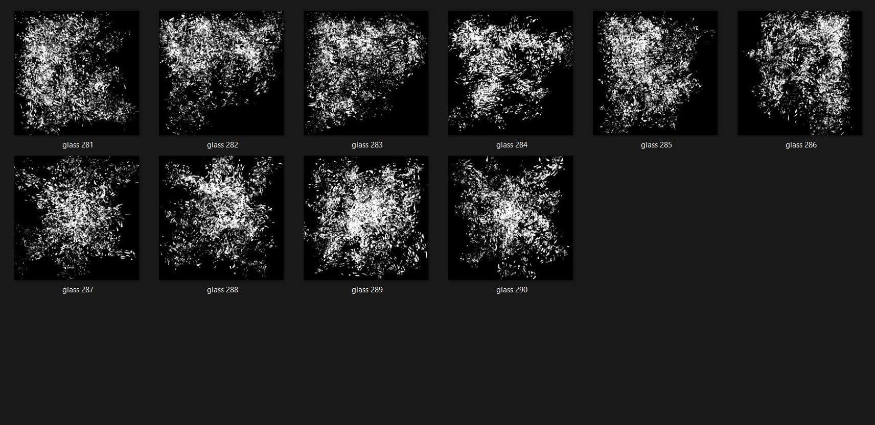 Broken Glass 2100 Alpha Patterns 2K Size Full Pack Texture_21