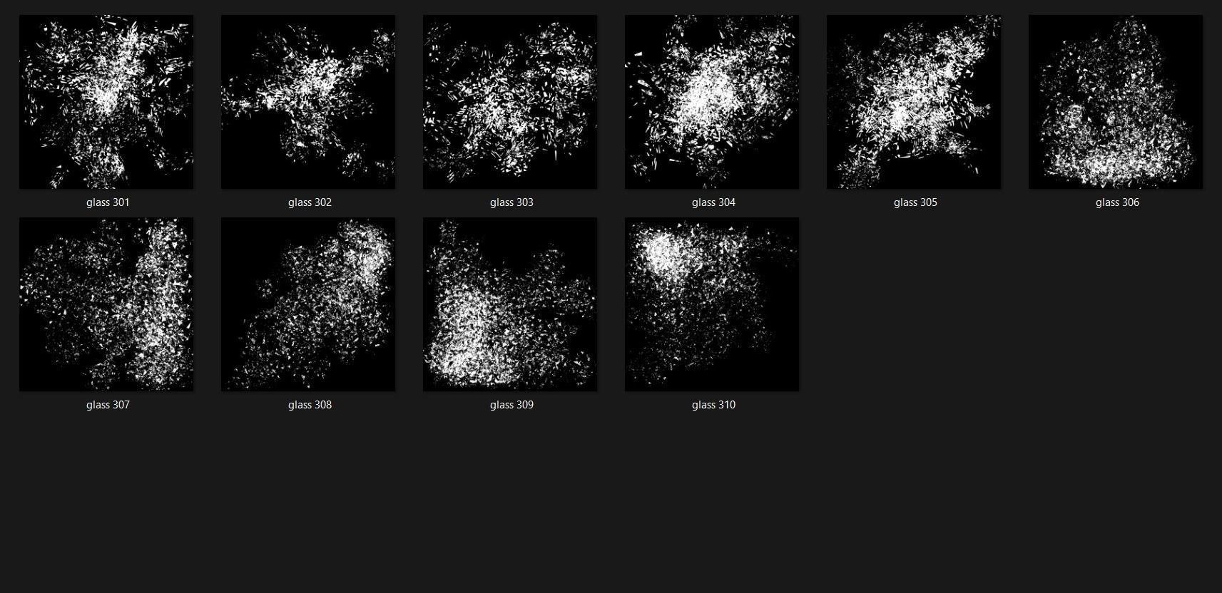 Broken Glass 2100 Alpha Patterns 2K Size Full Pack Texture_24