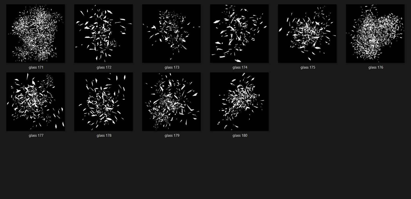 Broken Glass 2100 Alpha Patterns 2K Size Full Pack Texture_9