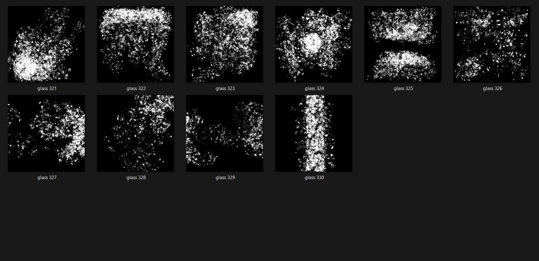 Broken Glass 2100 Alpha Patterns 2K Size Full Pack Texture_26