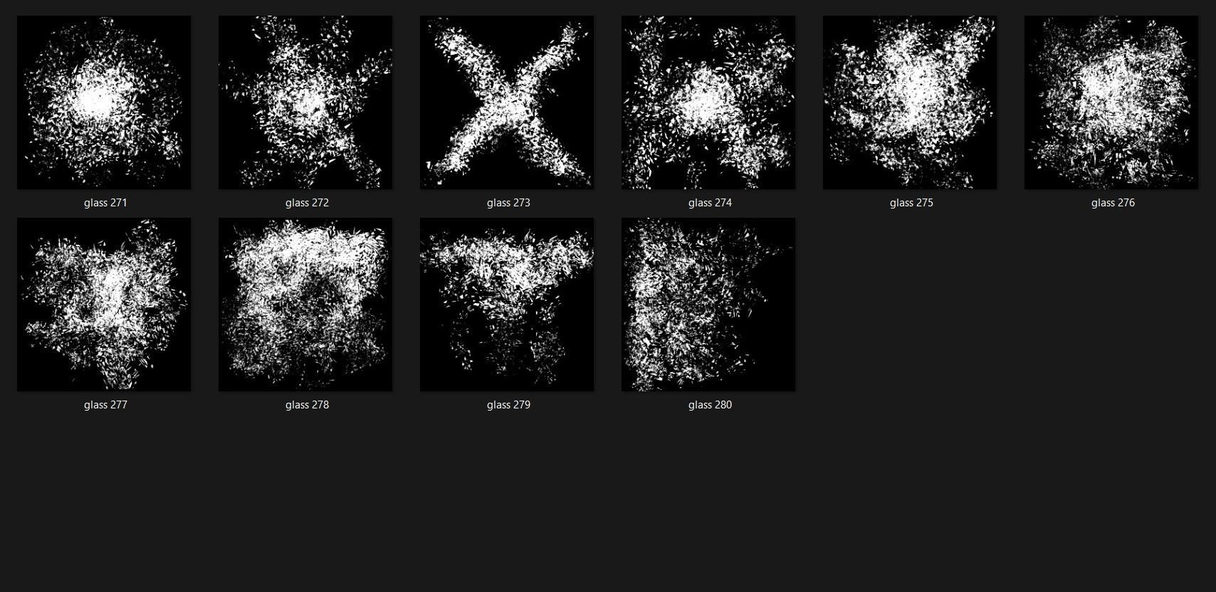 Broken Glass 2100 Alpha Patterns 2K Size Full Pack Texture_20