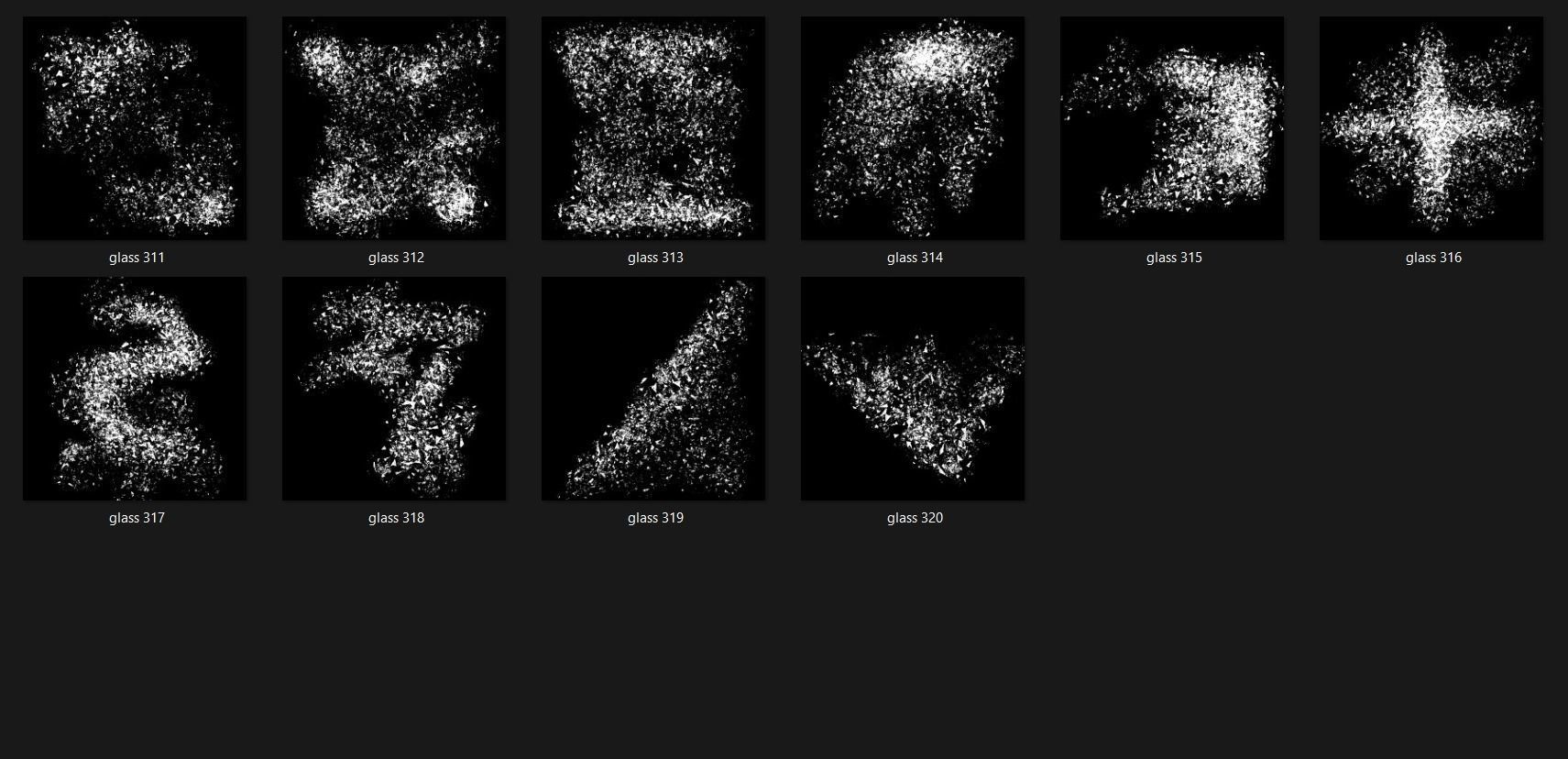 Broken Glass 2100 Alpha Patterns 2K Size Full Pack Texture_25