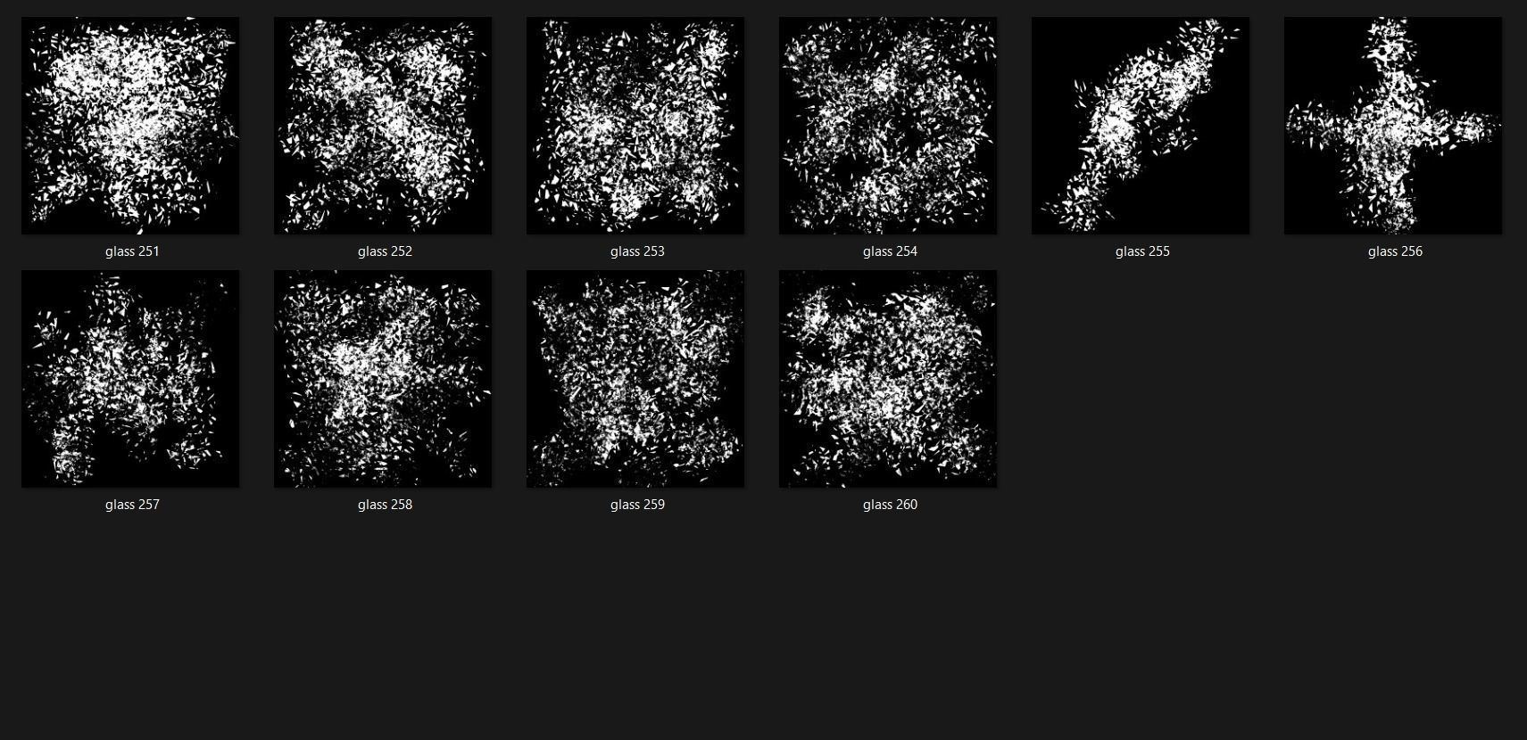 Broken Glass 2100 Alpha Patterns 2K Size Full Pack Texture_18