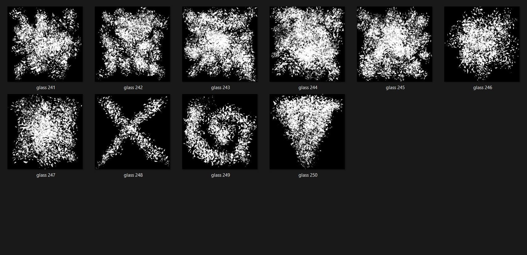 Broken Glass 2100 Alpha Patterns 2K Size Full Pack Texture_17