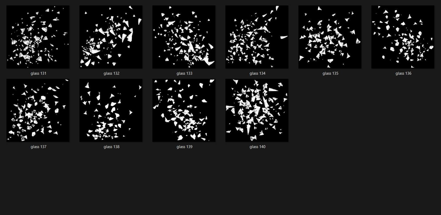 Broken Glass 2100 Alpha Patterns 2K Size Full Pack Texture_5