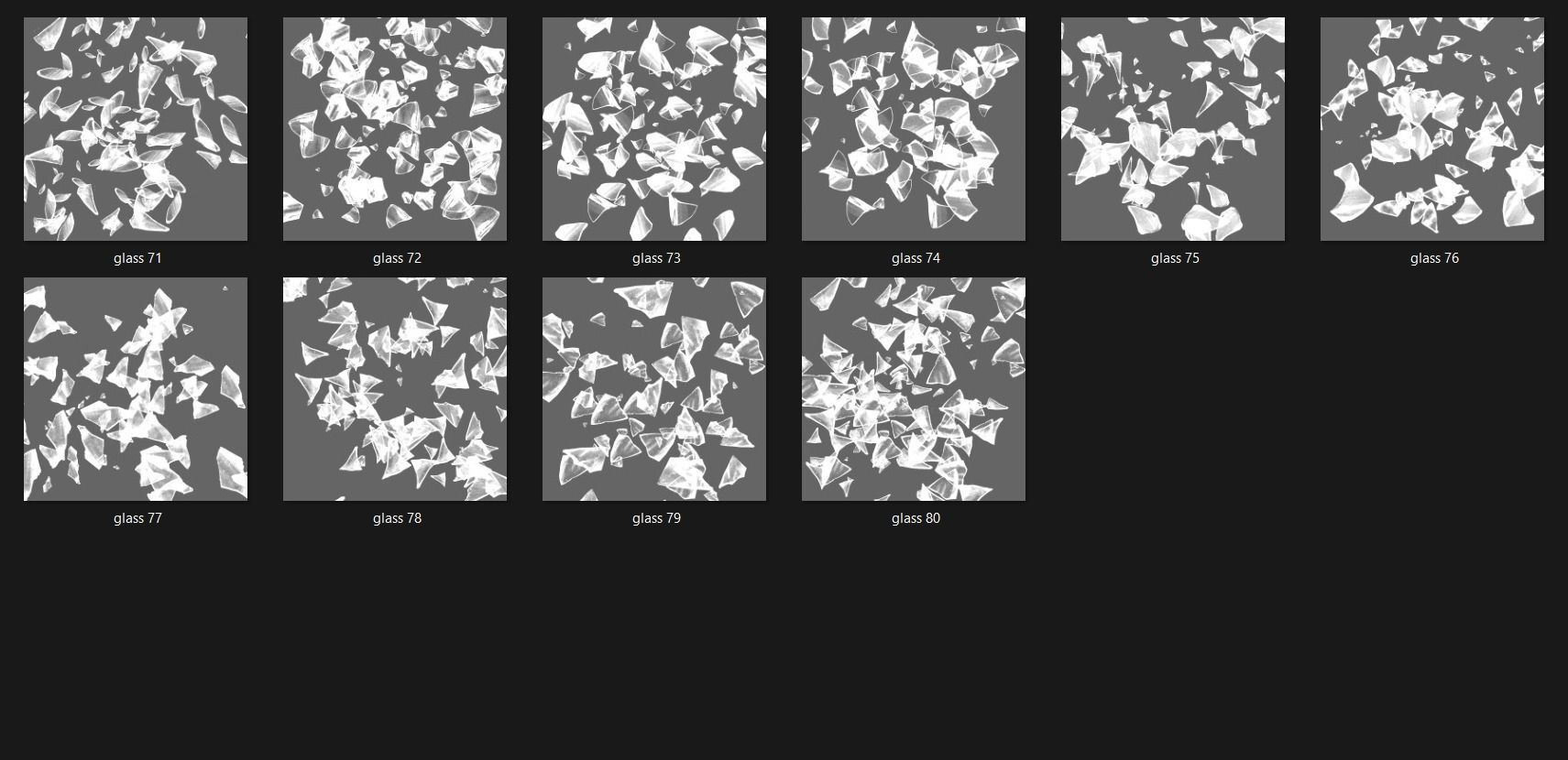 Broken Glass 2100 Alpha Patterns 2K Size Full Pack Texture_33