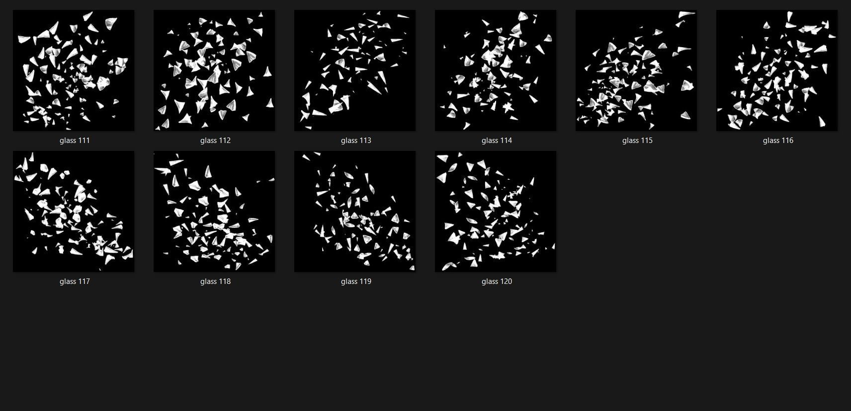 Broken Glass 2100 Alpha Patterns 2K Size Full Pack Texture_3