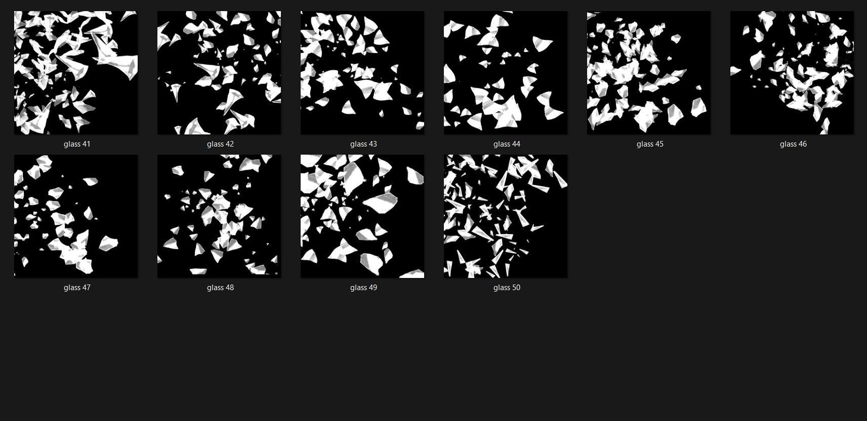 Broken Glass 2100 Alpha Patterns 2K Size Full Pack Texture_30