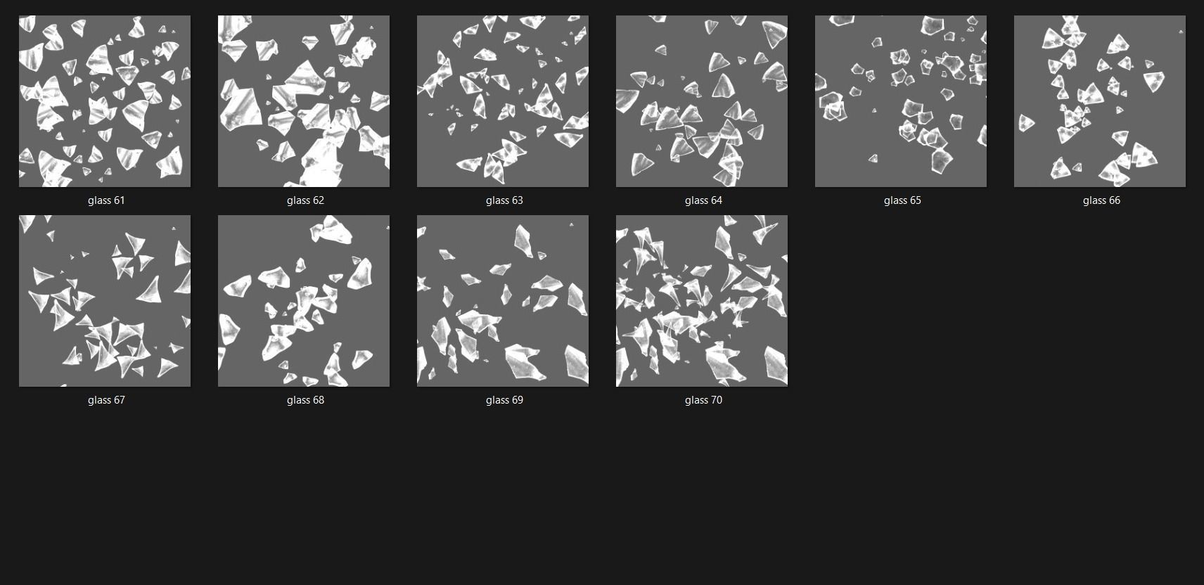 Broken Glass 2100 Alpha Patterns 2K Size Full Pack Texture_32