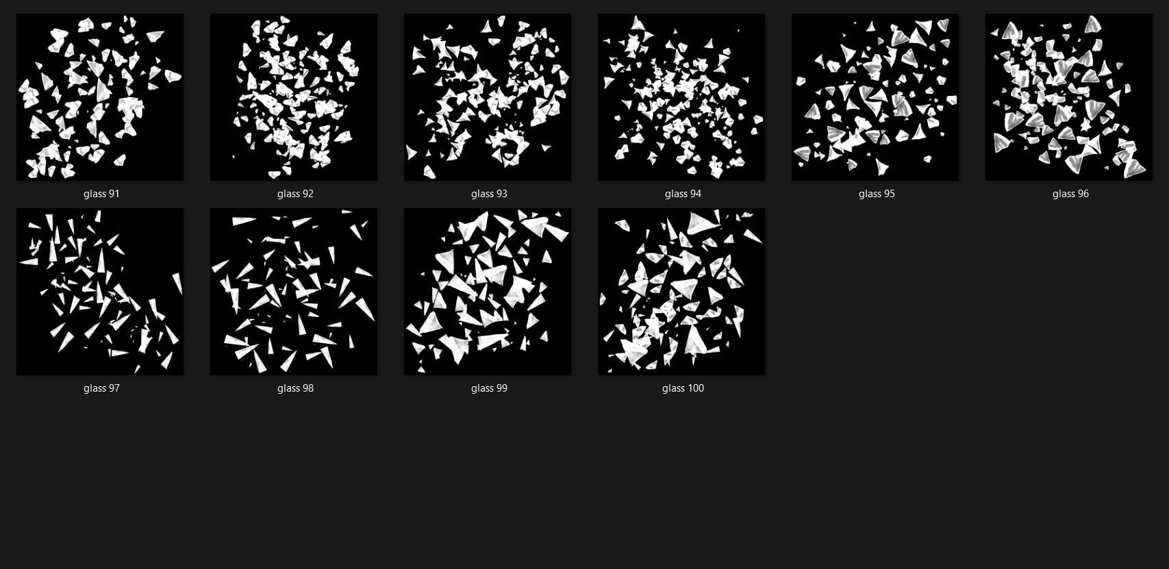 Broken Glass 2100 Alpha Patterns 2K Size Full Pack Texture_1