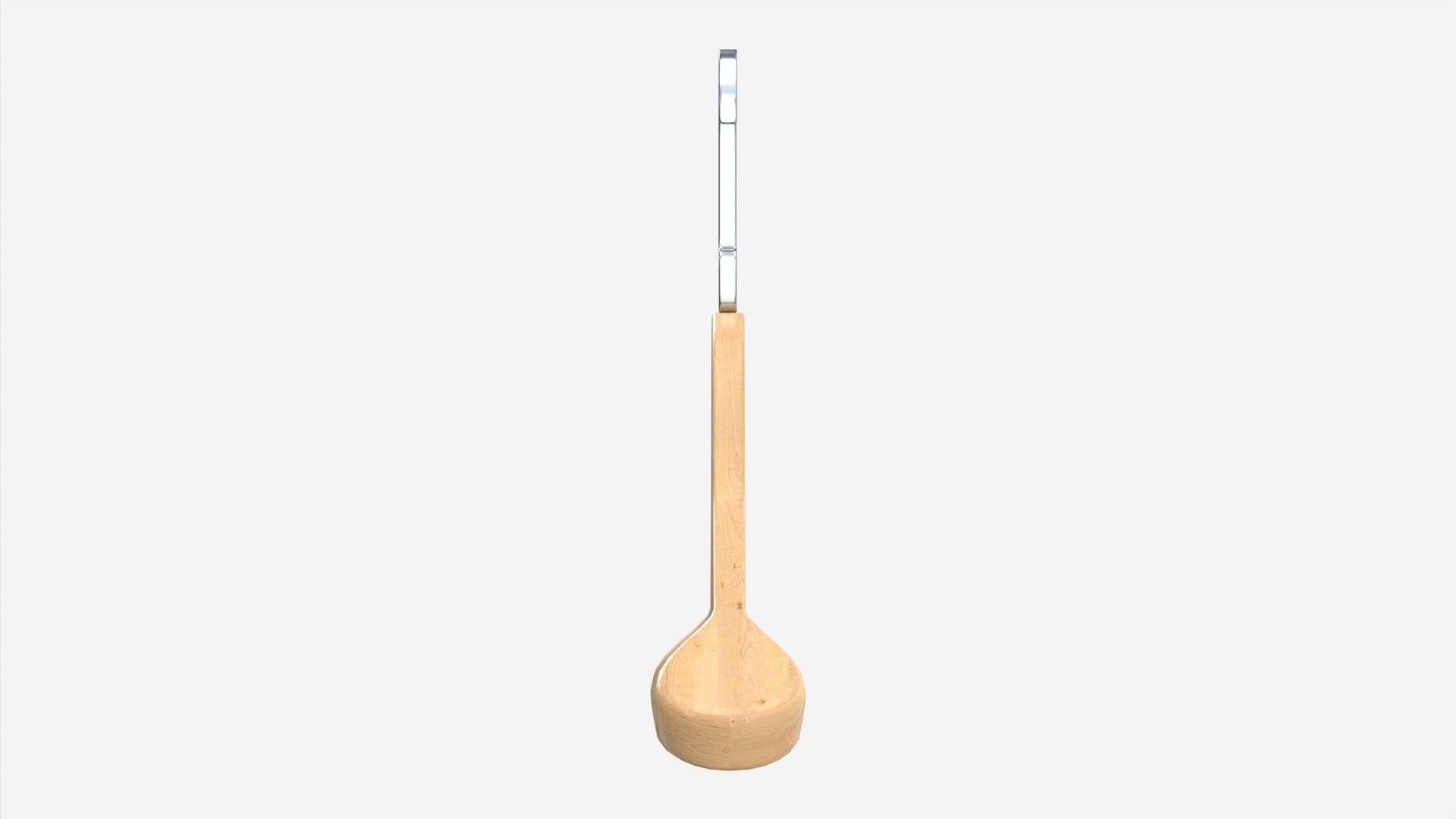 Hanger For Clothes Wooden 01 Light 3D model_4