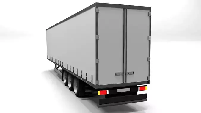 TRUCK TRAILER 1 LOWPOLY