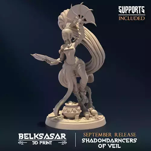 Djinni of the Veil A Nude 3D print model