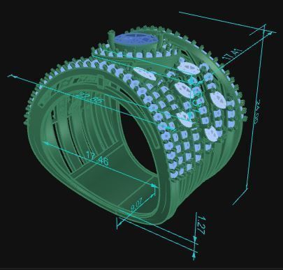 Cocktail Ring 243 3D print model_9