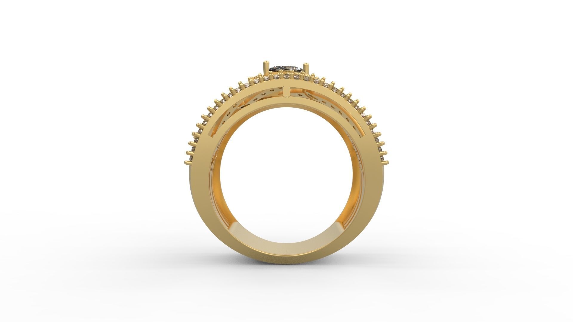 Cocktail Ring 243 3D print model_2