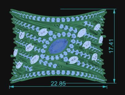 Cocktail Ring 243 3D print model_6