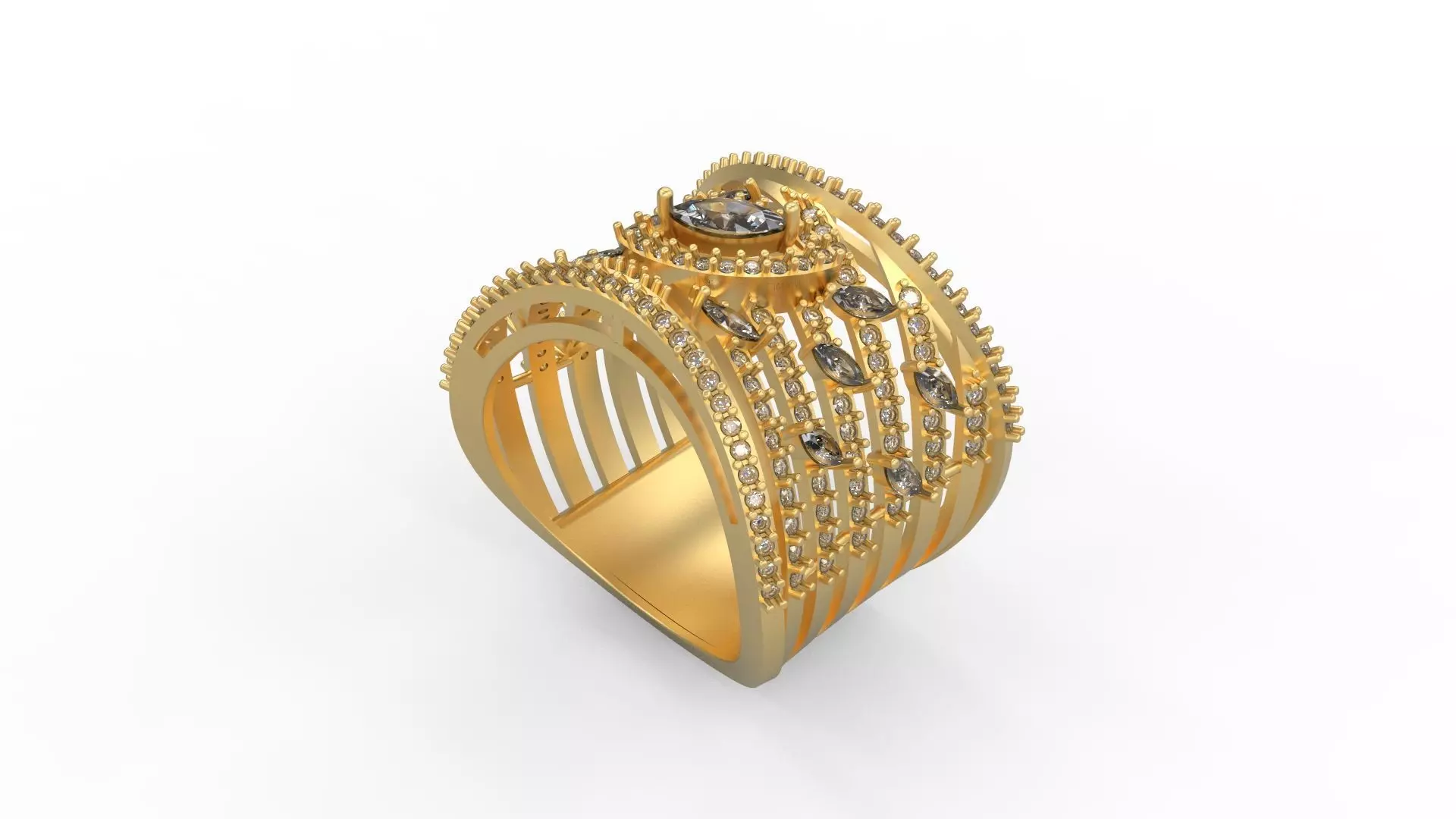 Cocktail Ring 243 3D print model_0