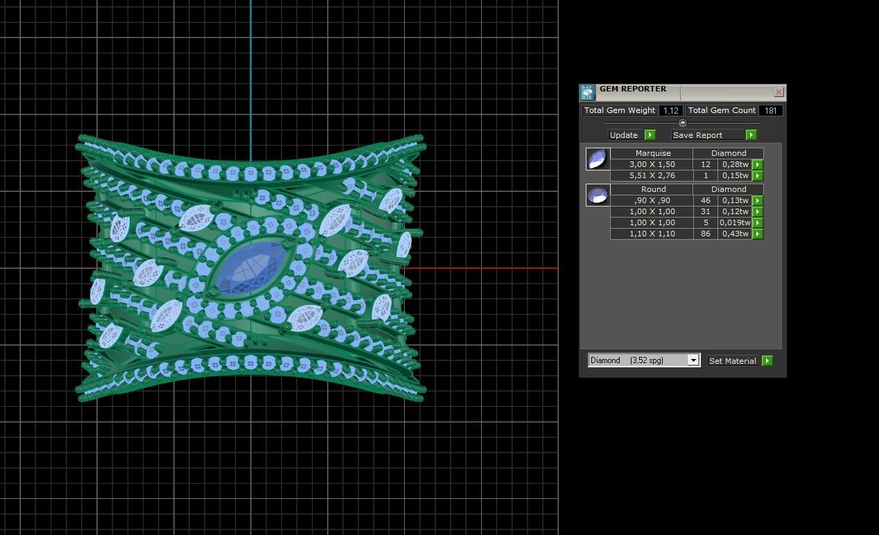 Cocktail Ring 243 3D print model_10
