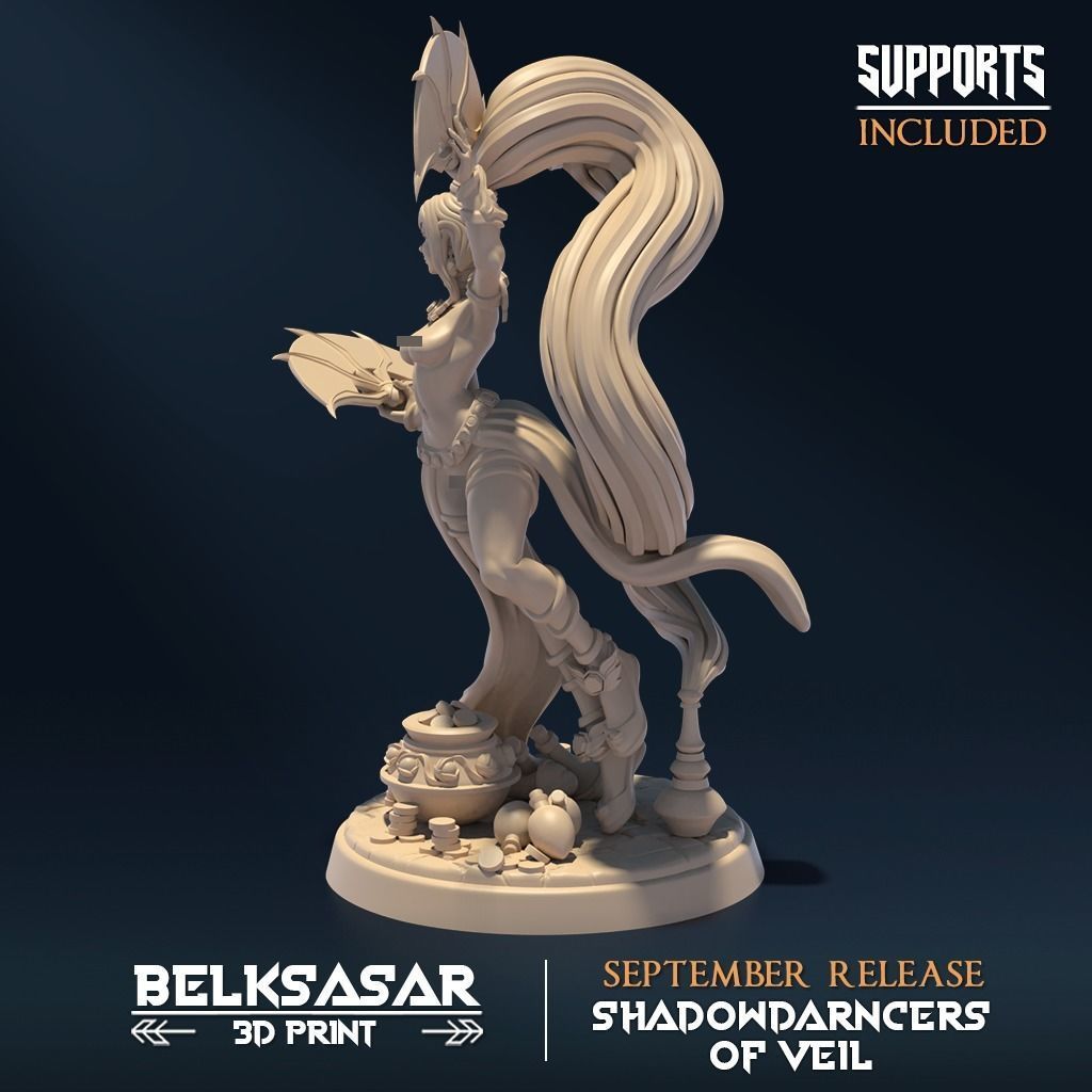 Djinni of the Veil A Nude and Normal 3D print model_3