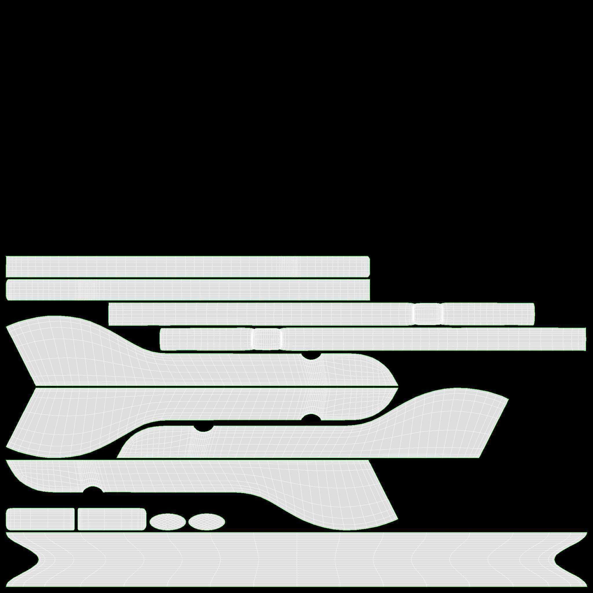 Hanger For Clothes Wooden 02 Light 3D model_8