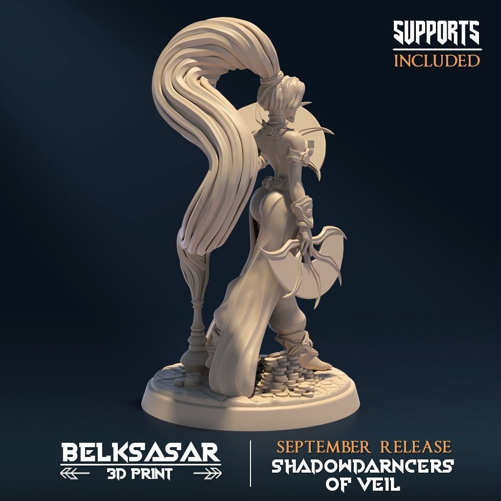 Djinni of the Veil B Nude 3D print model_2