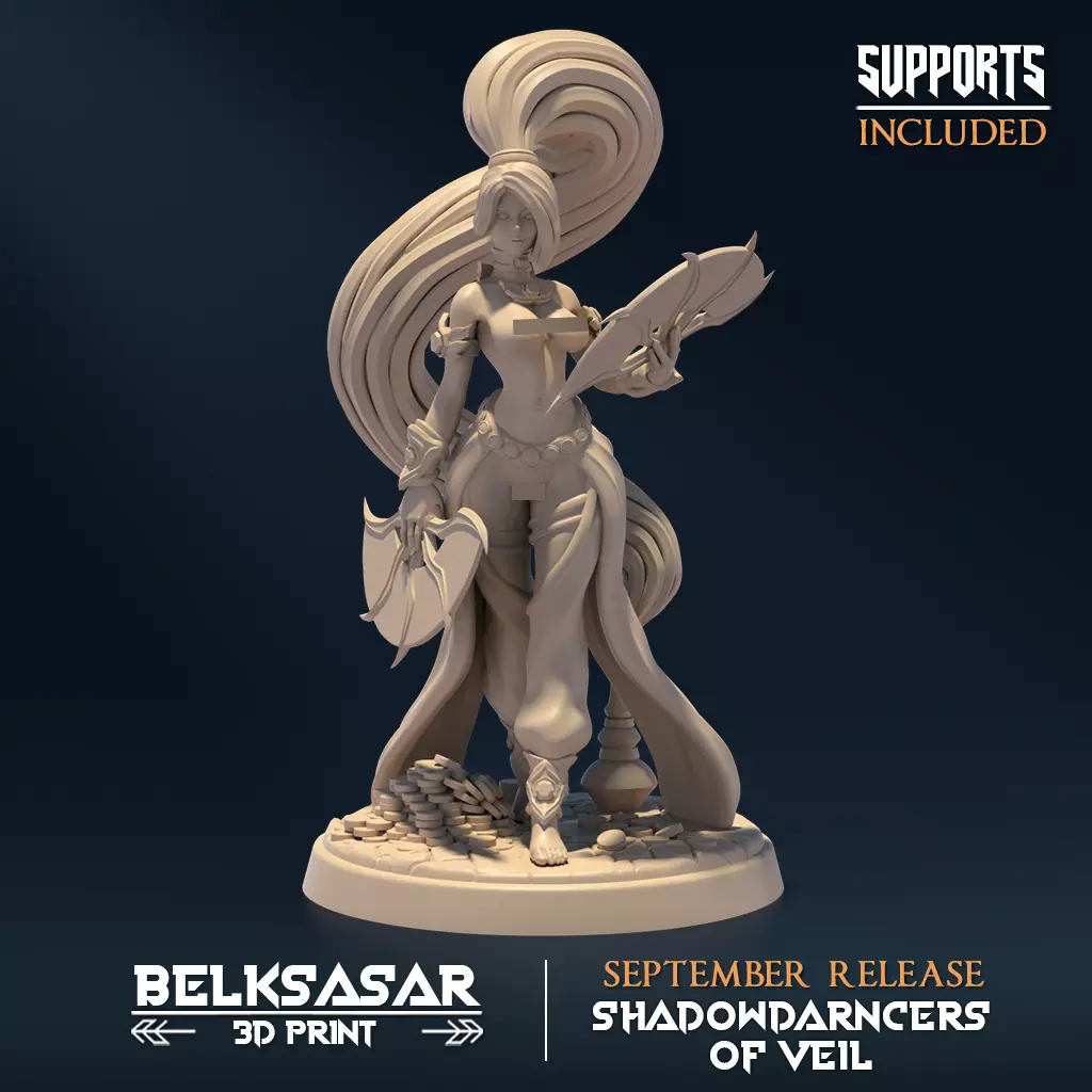 Djinni of the Veil B Nude 3D print model_0