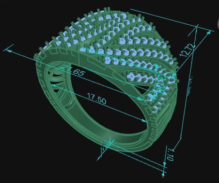 Cocktail Ring 256 3D print model_9
