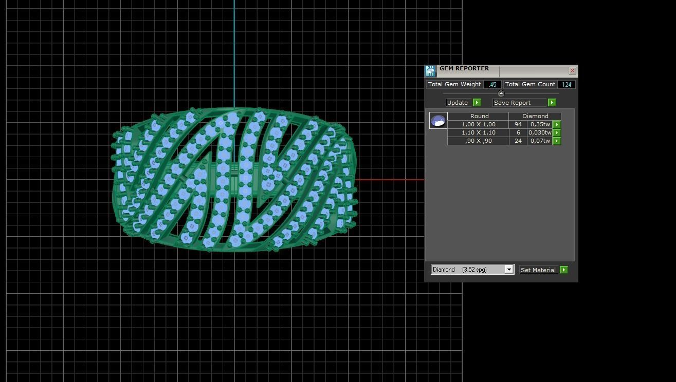 Cocktail Ring 256 3D print model_10