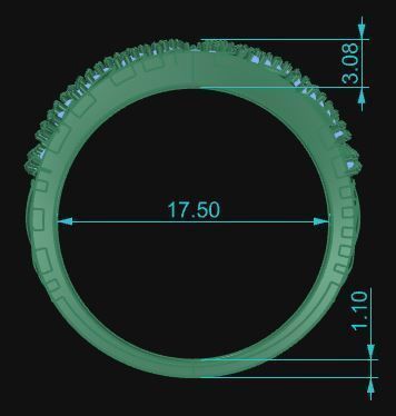 Cocktail Ring 256 3D print model_7