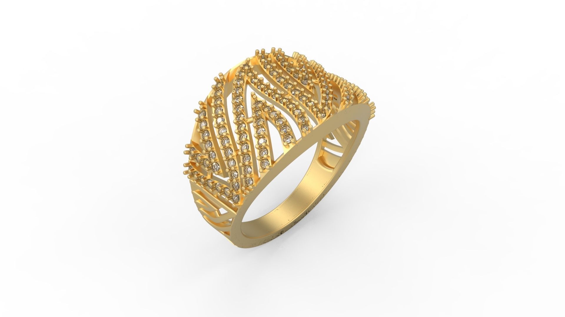 Cocktail Ring 256 3D print model_1