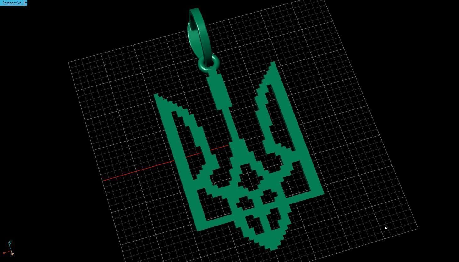 Ukrainian Trident 3D print model_12