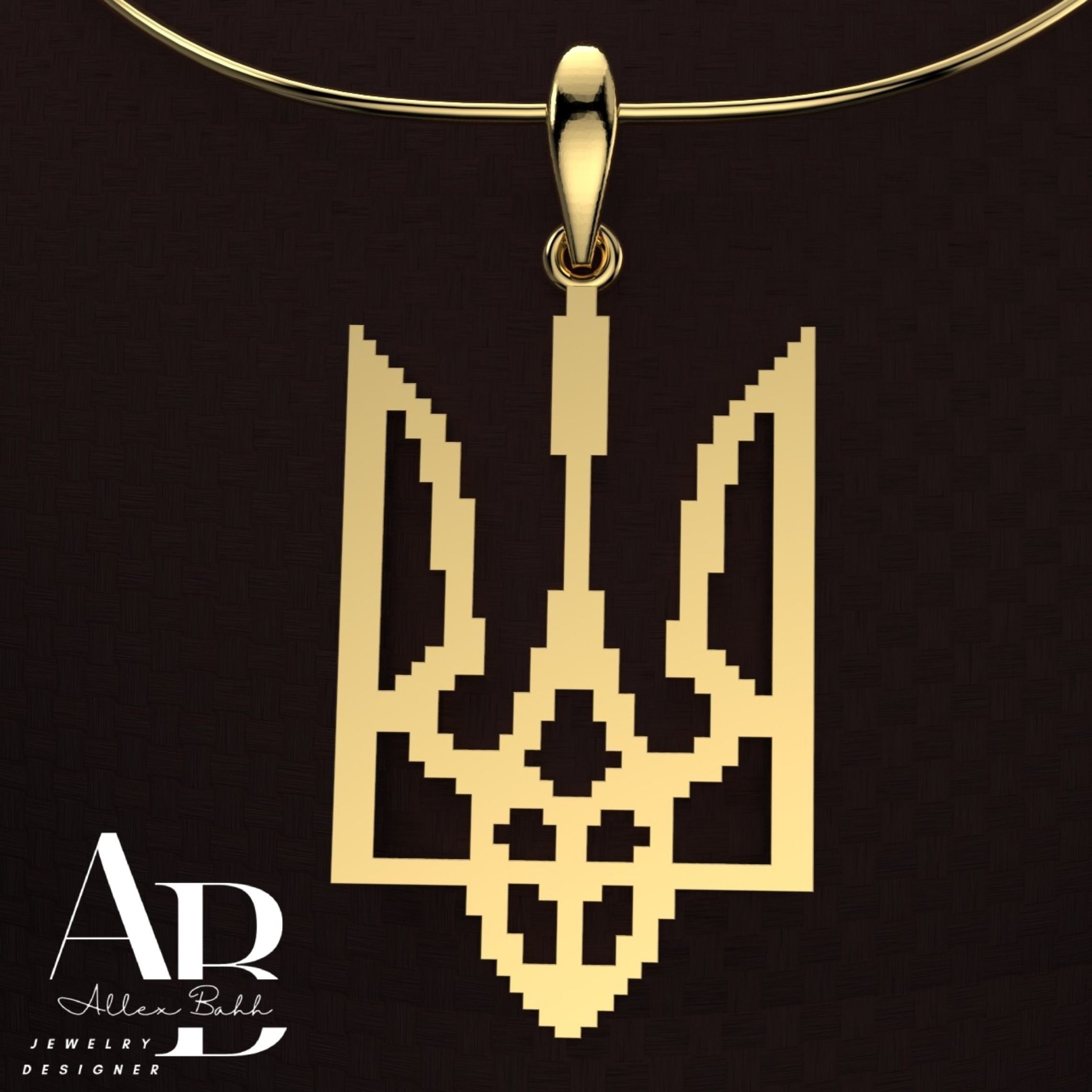 Ukrainian Trident 3D print model_1