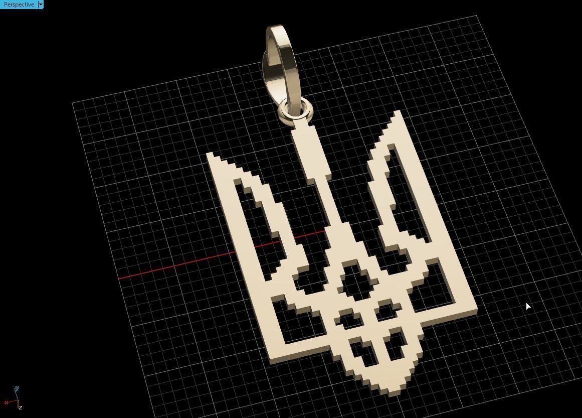 Ukrainian Trident 3D print model_16