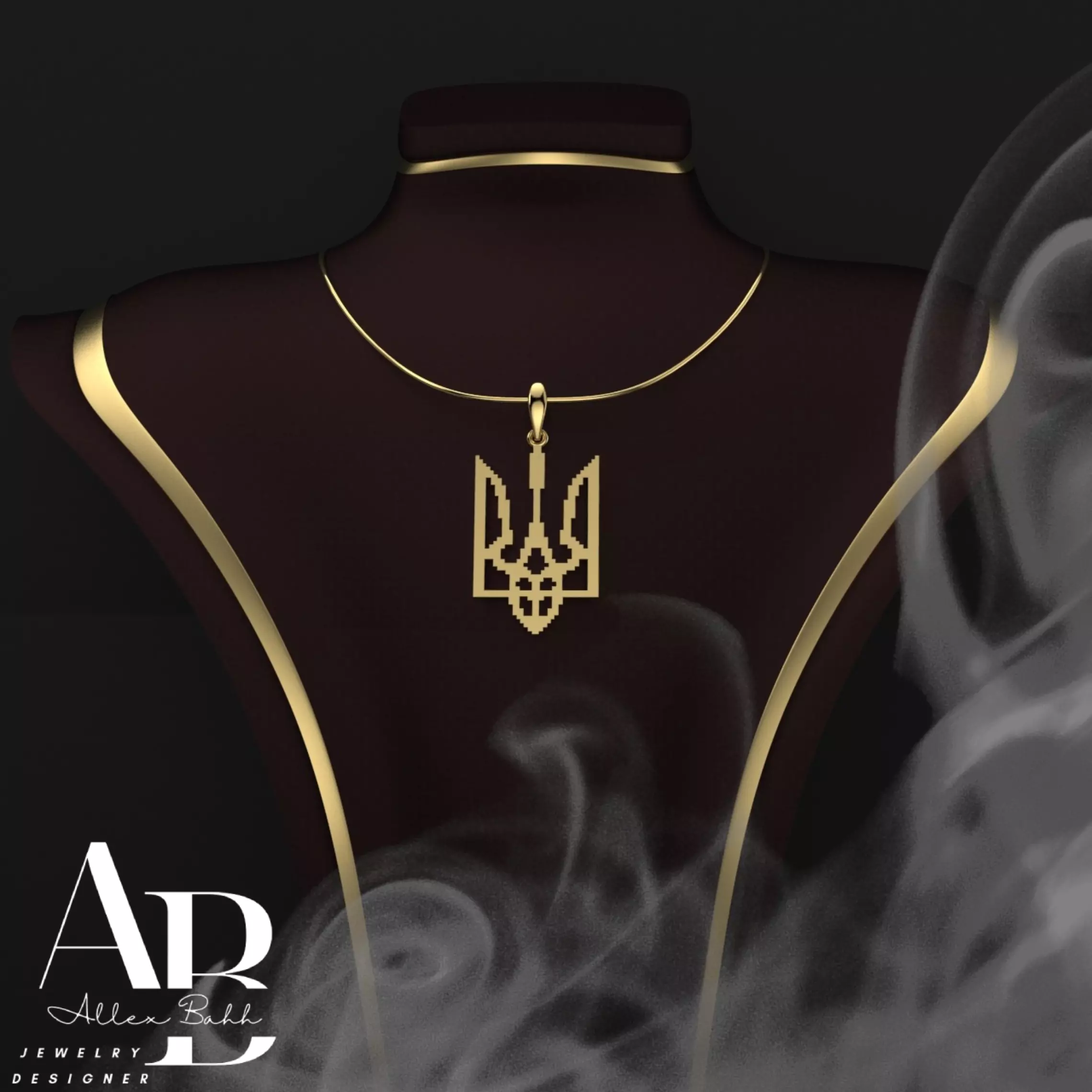 Ukrainian Trident 3D print model_0