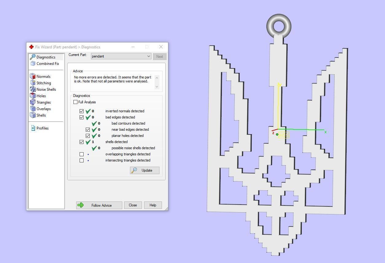 Ukrainian Trident 3D print model_22