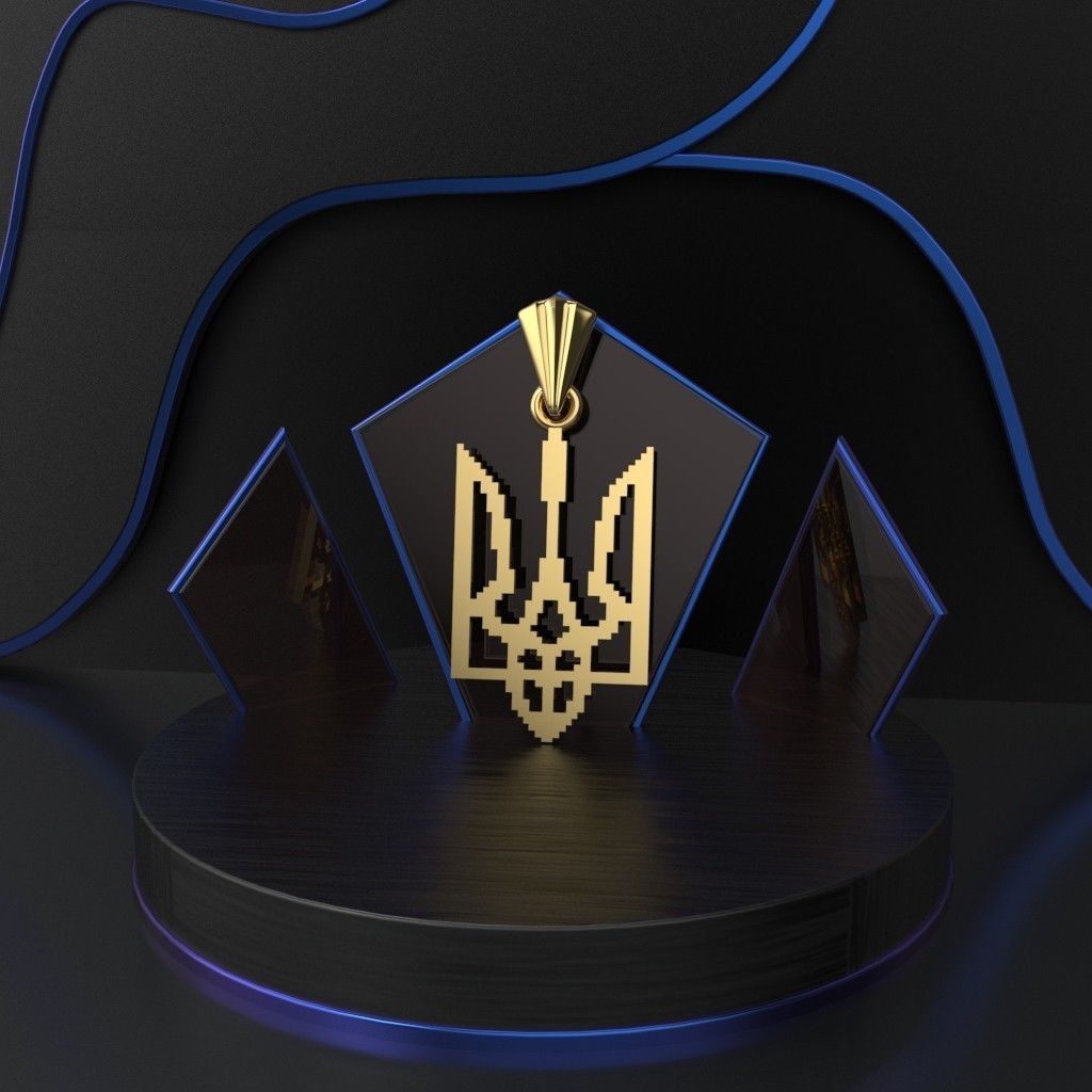 Ukrainian Trident 3D print model_3