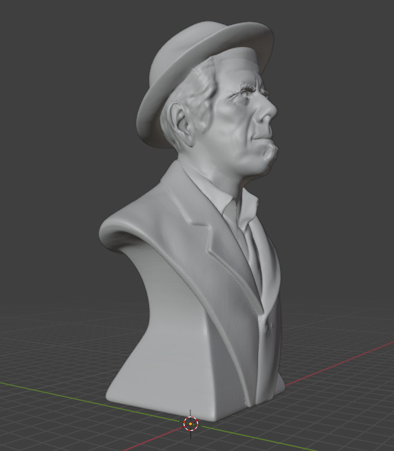Tom Waits 3D print model_1